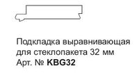 GU  KBG32 ПОДКЛАДКА GUTWERK 58 (ПОД СТЕКЛОПАКЕТ 32ММ)